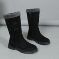 Sarah Express Fleece-Lined Chunky Sole Snow Boots Black