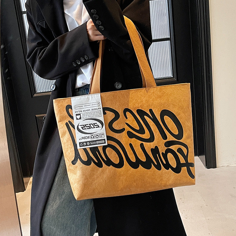 Sarah Express Waterproof Kraft Paper Tote Bag