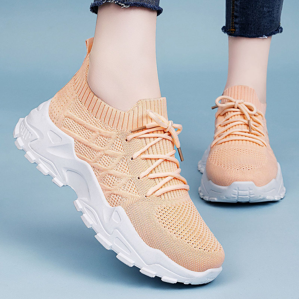 Sarah Express Women's Height Increasing Flyknit Dad Sneakers