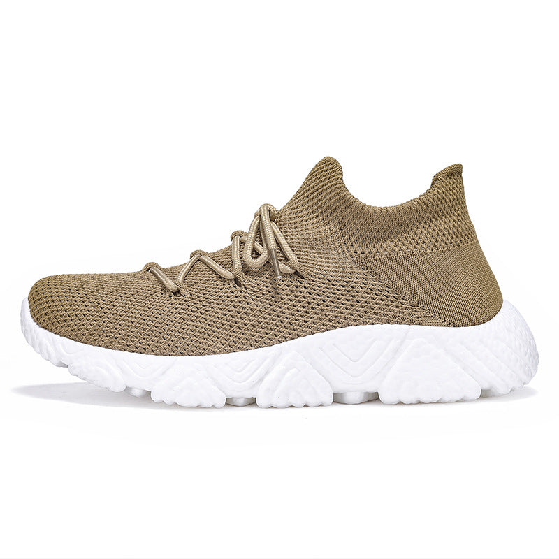 Sarah Express Breathable Flyknit Thick-Soled Casual Sneakers
