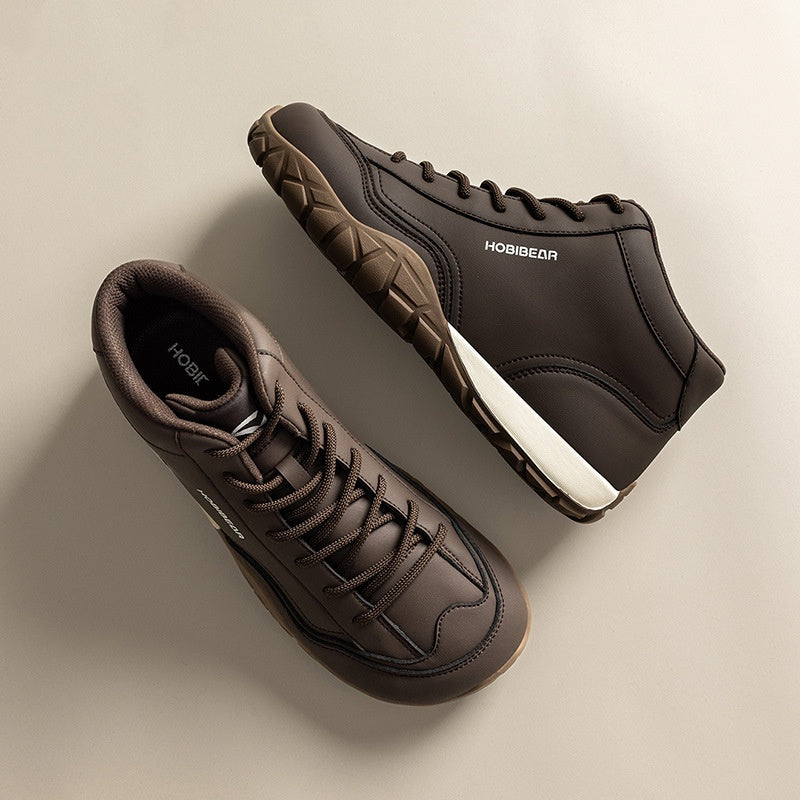 Sarah Express Sporty Lace-Up Mid-Height Casual Boots