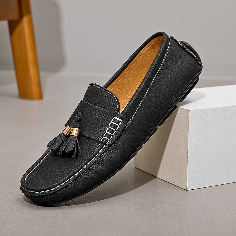 Men's Slip-On Suede Leather Loafers – product detail alternate view 11