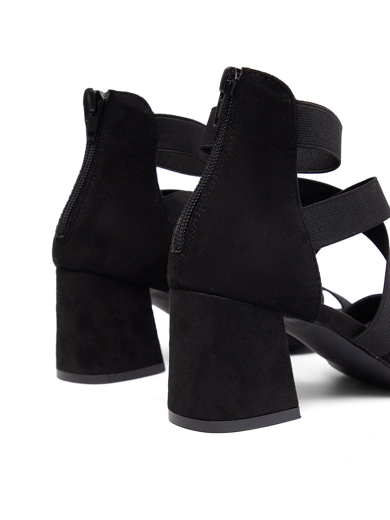 Sarah Express Cutout Square Heel Open-Toe Sandals