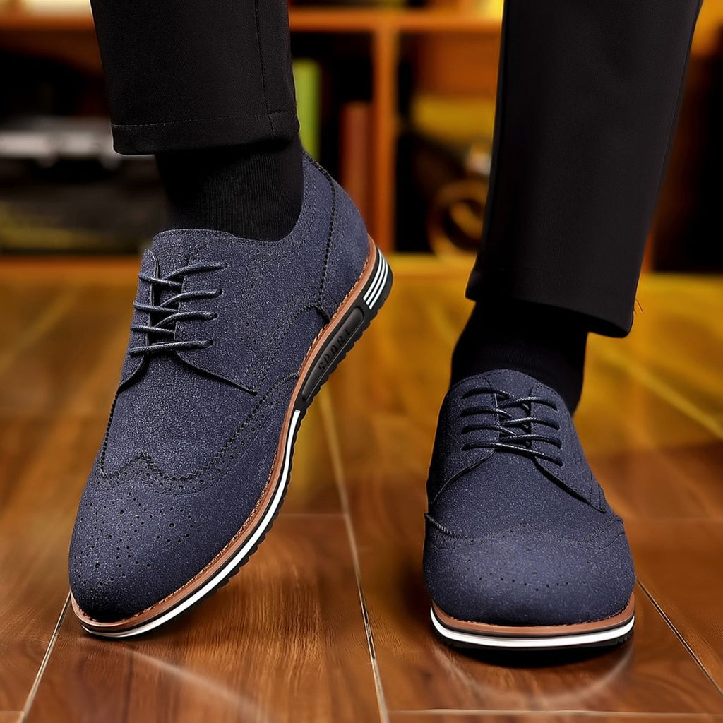 Sarah Express Men's Casual Suede Low-Top Shoes