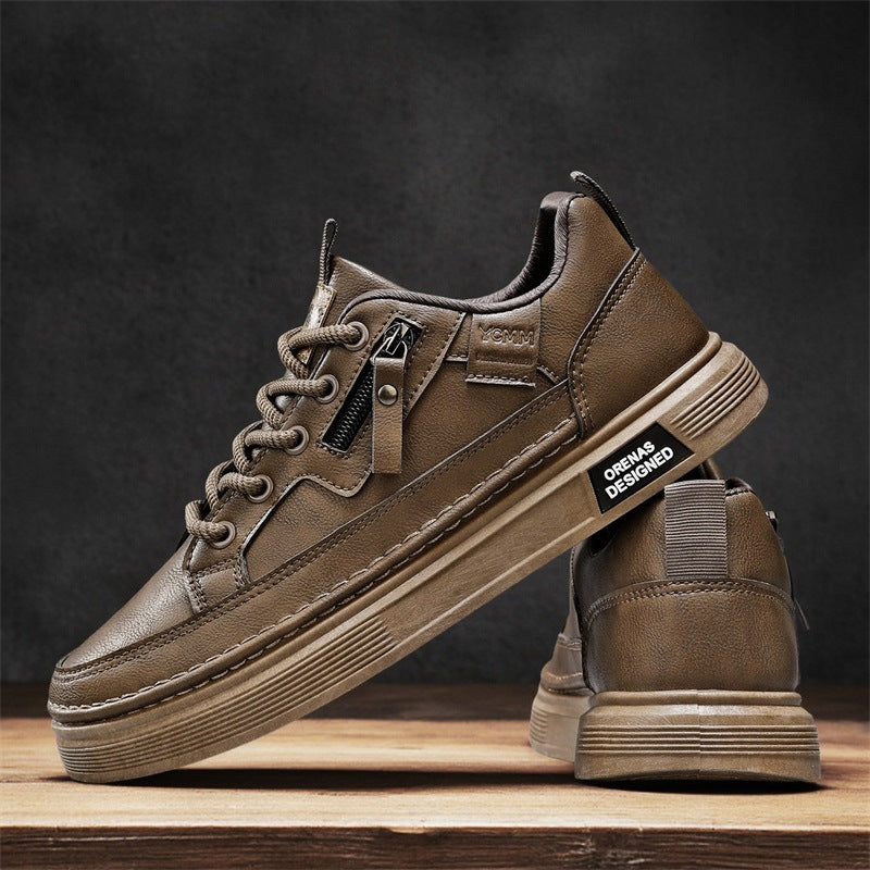 Sarah Express Casual Solid Color Lace Up Sneakers