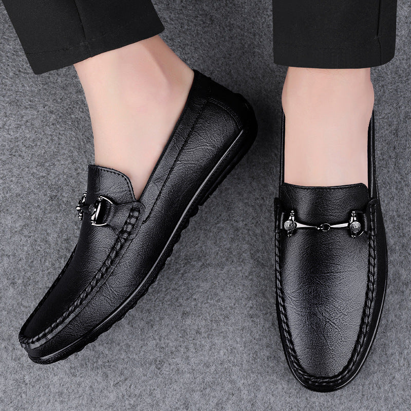 Soft-soled Lightweight Breathable Slip-on Loafers – front product view