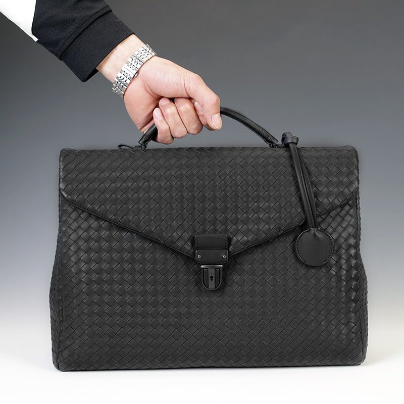 Sarah Express Men's Woven Business Casual Handbag