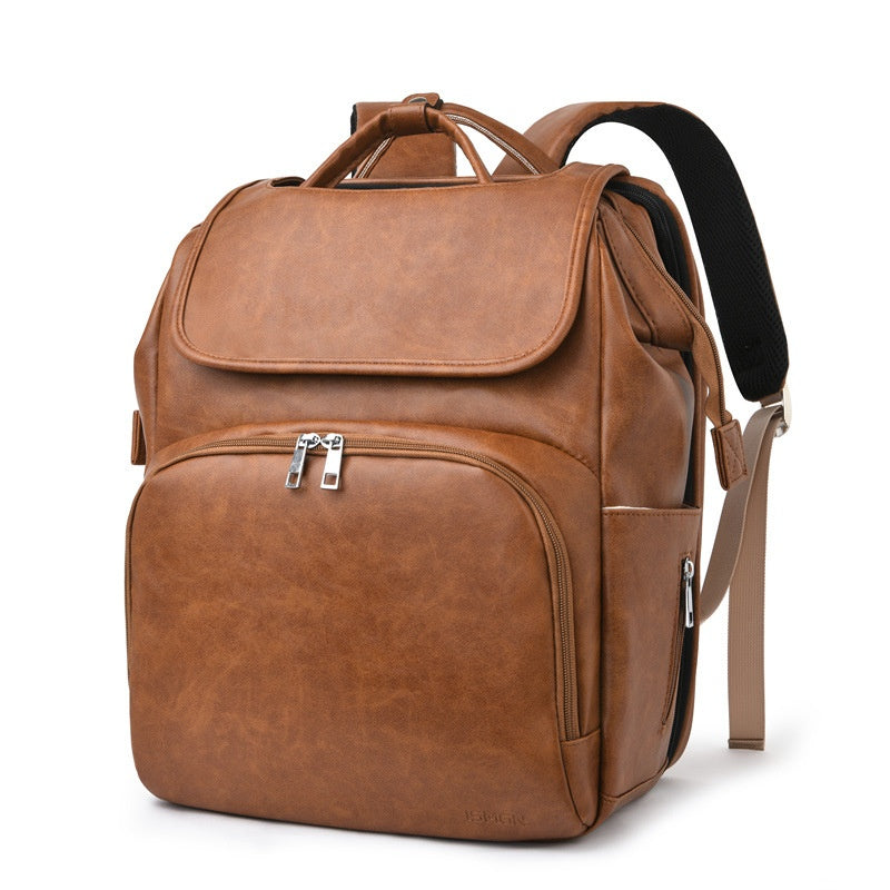 Sarah Express Large Capacity Travel Diaper Backpack Khaki