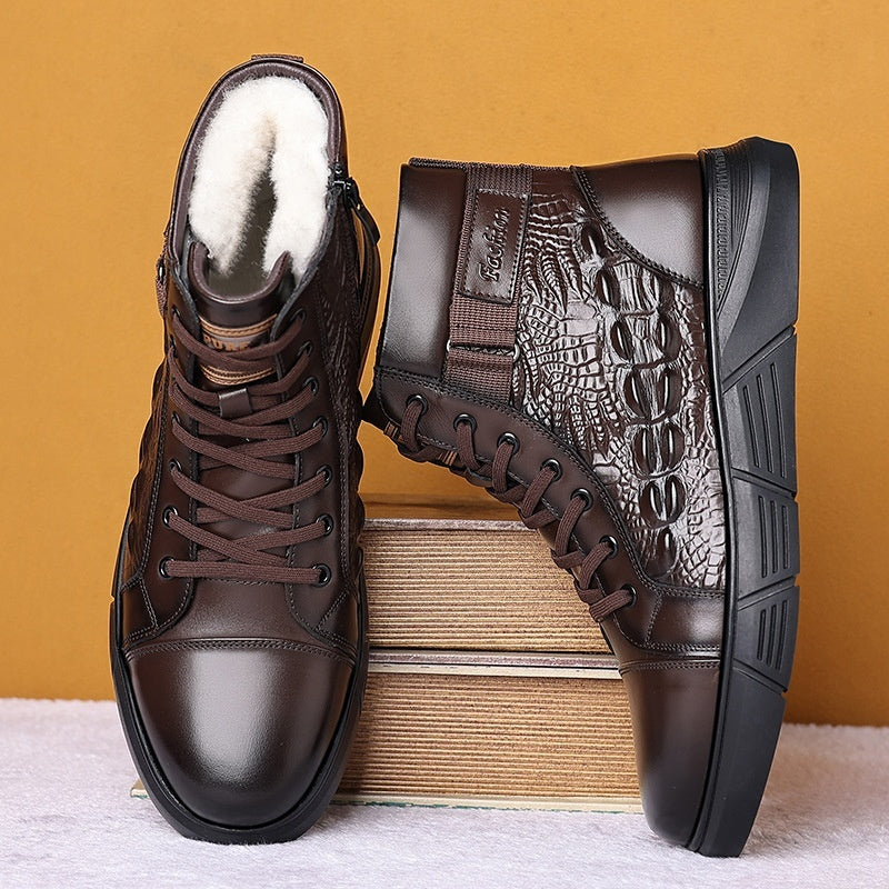 Sarah Express Fur Lined Lace Up Winter Boots