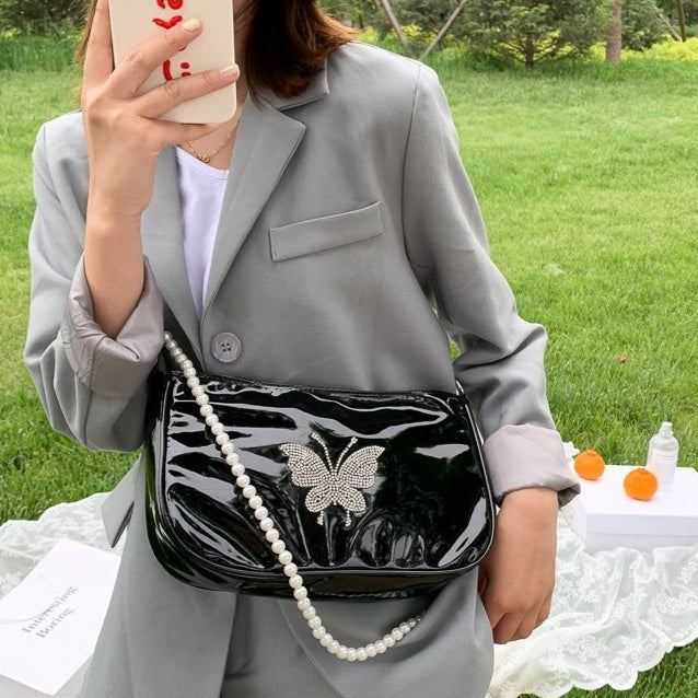 Sarah Express Retro Rhinestone Dumpling Crossbody Bag