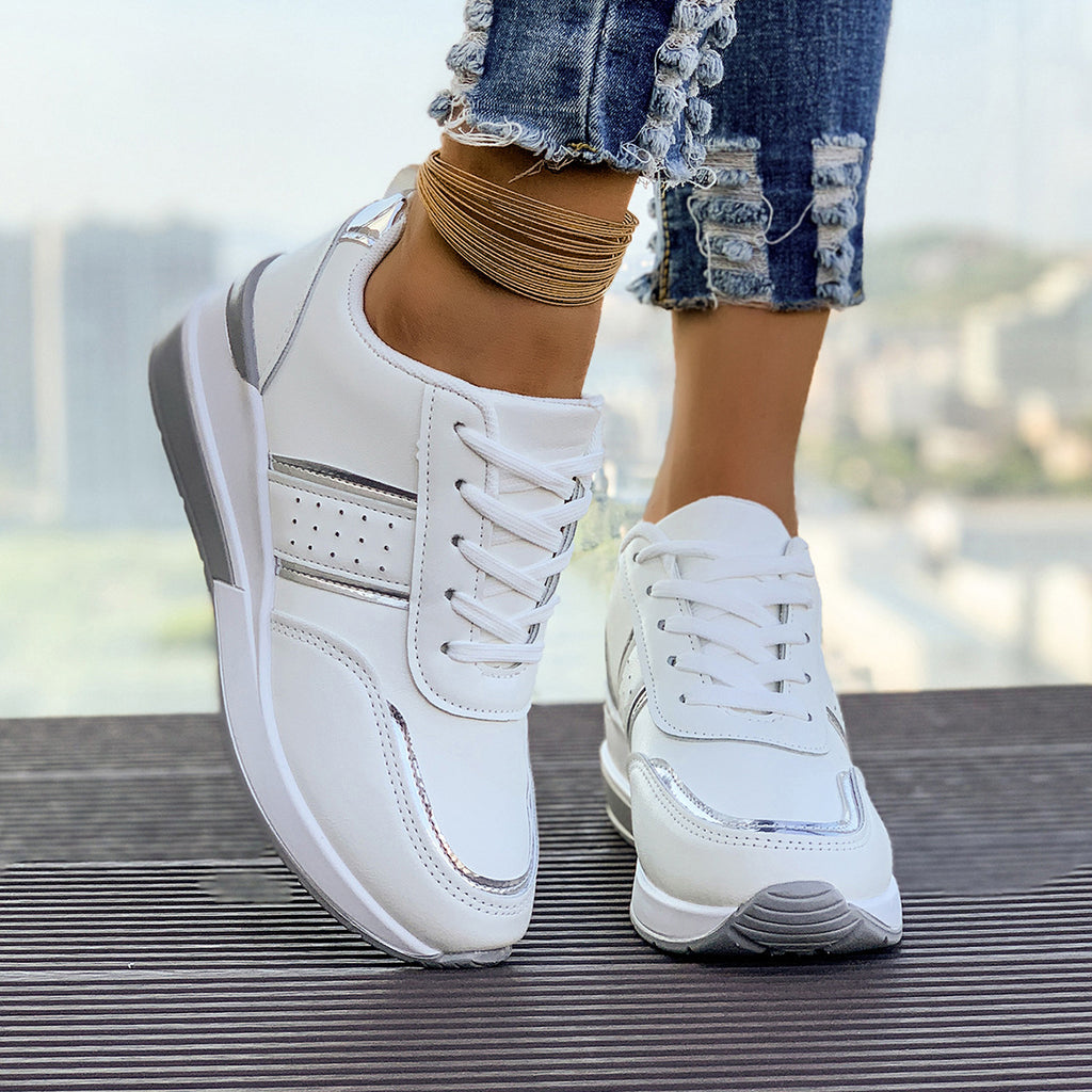 Sarah Express Women's Color-Block Chunky Platform Sneakers
