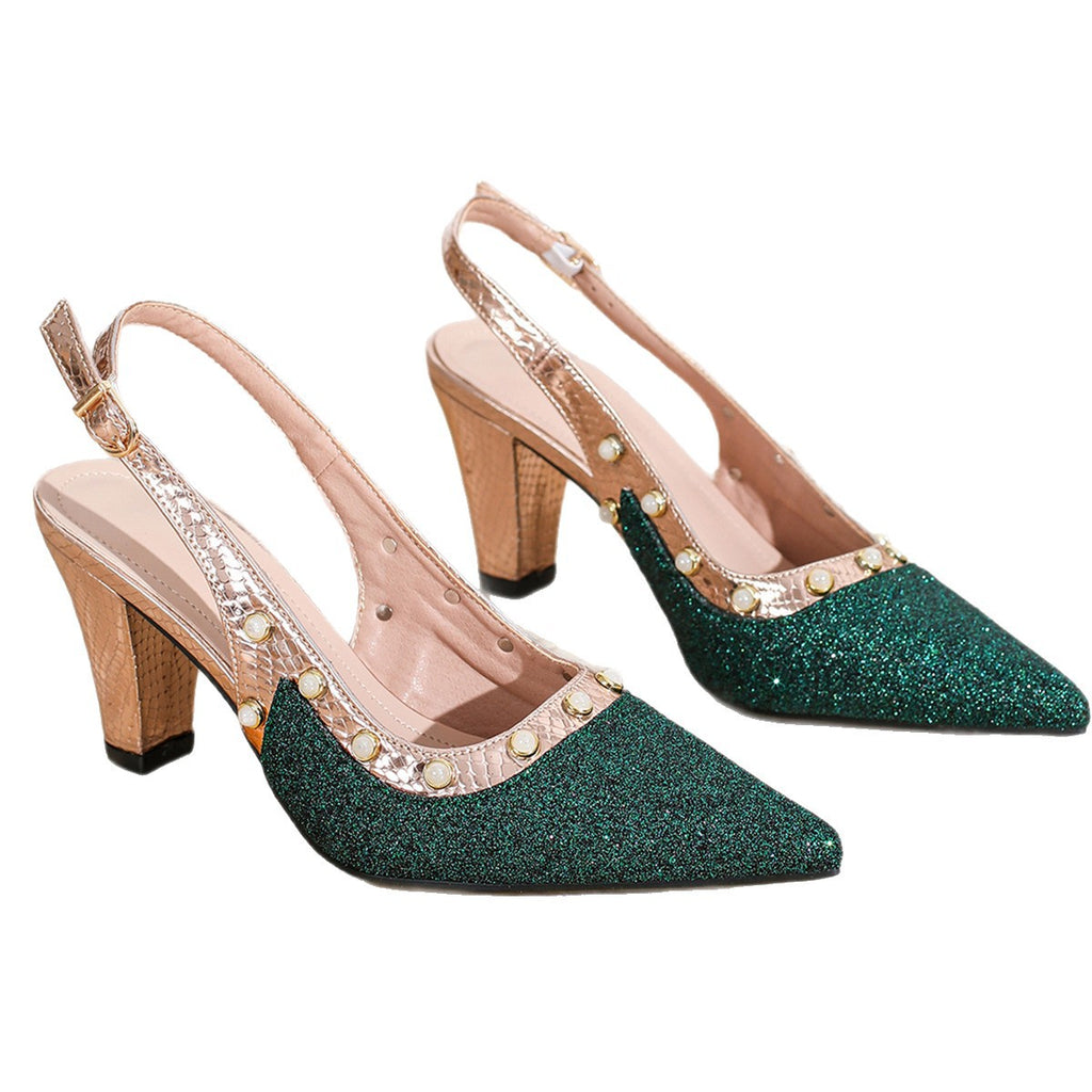 Sarah Express Pointed-Toe Stiletto Heel Sandals