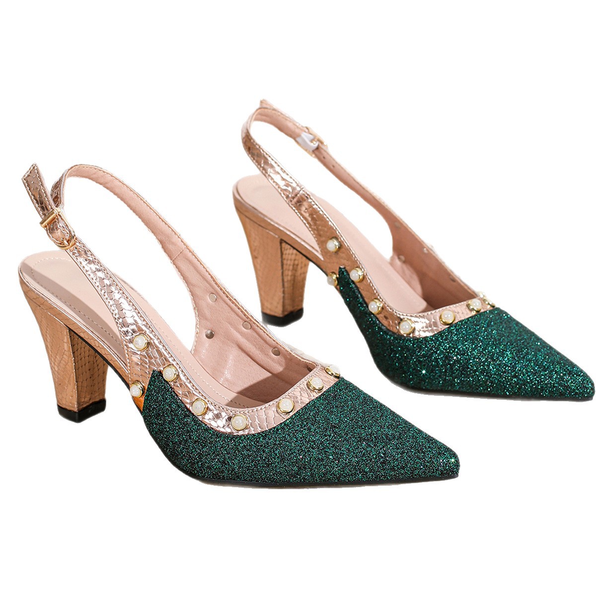 Sarah Express Pointed-Toe Stiletto Heel Sandals