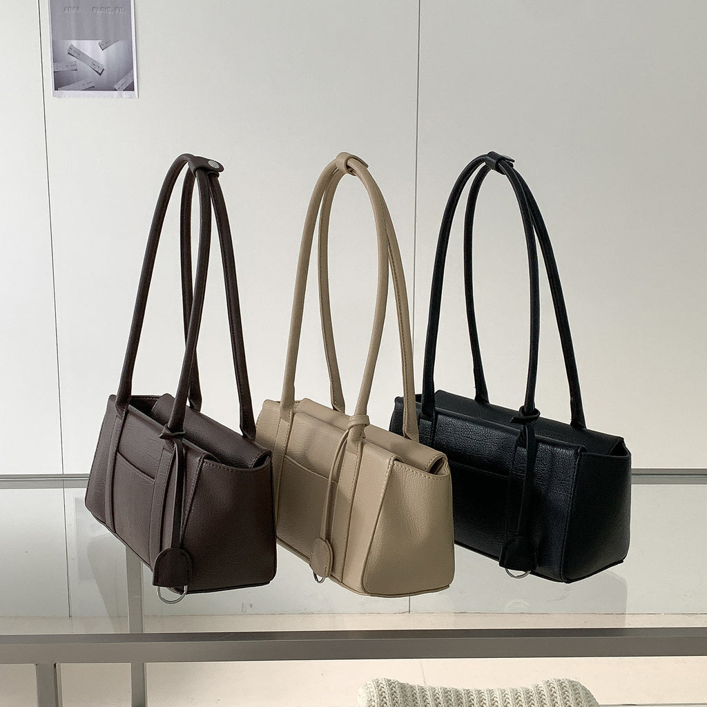 Sarah Express Retro Large Capacity PU Leather Shoulder Bag