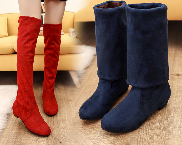 Sarah Express Over-the-Knee Chunky Heel Boots