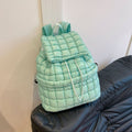 Sarah Express Quilted Padded Lightweight Travel Backpack Pine Green 35x34x13