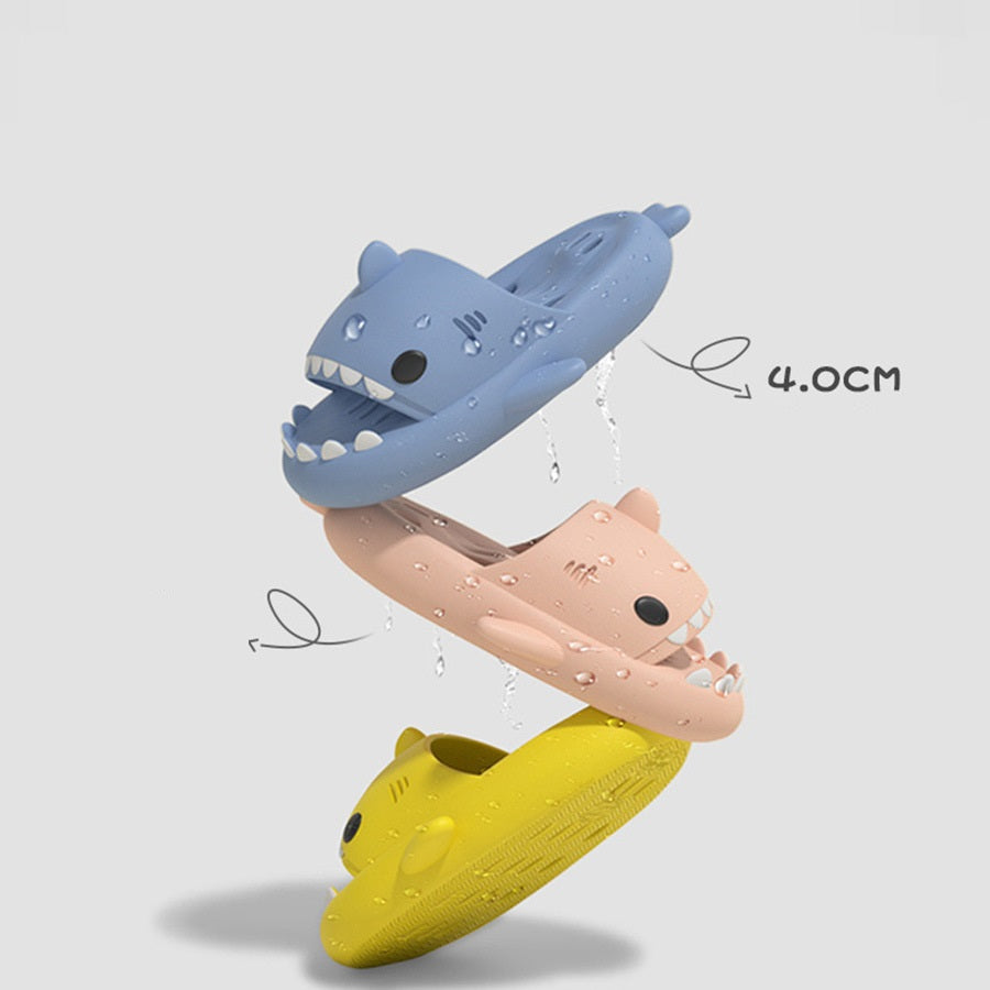 Sarah Express Shark Design EVA Shower Pool Slides