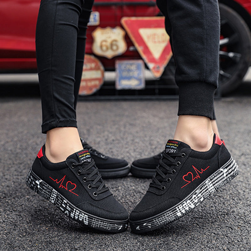 Sarah Express Love Print Unisex Canvas Sneakers