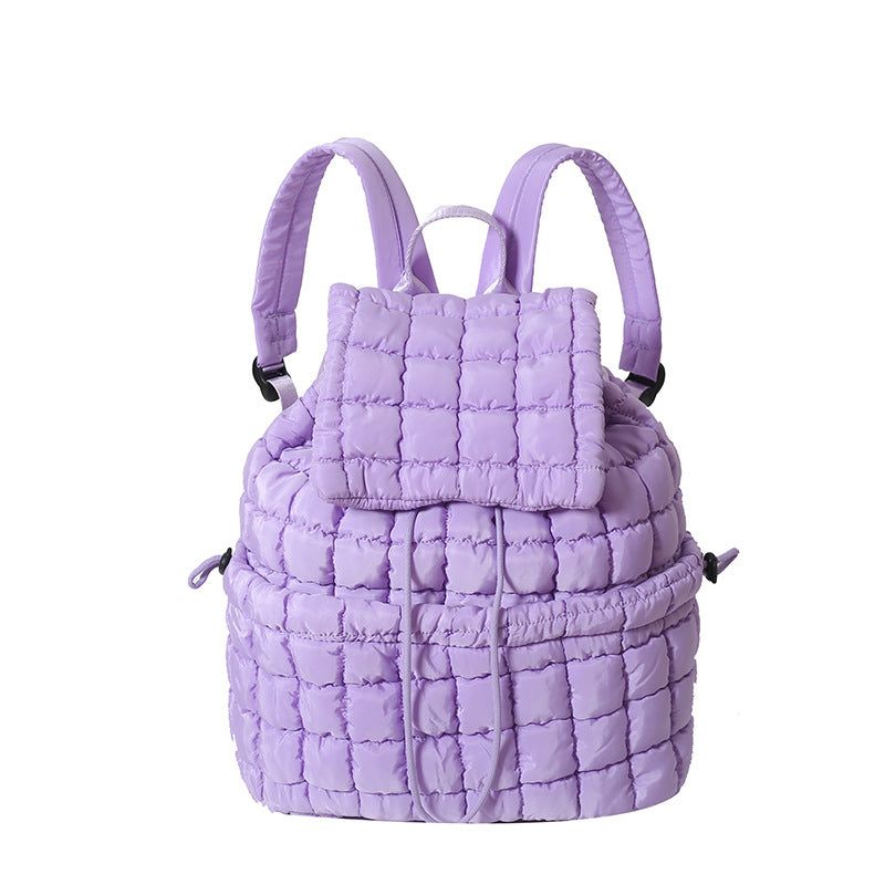 Sarah Express Quilted Padded Lightweight Travel Backpack