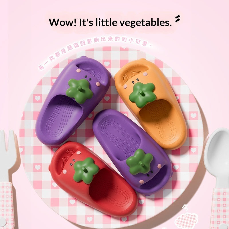 Sarah Express Cartoon Vegetable EVA Summer Slides