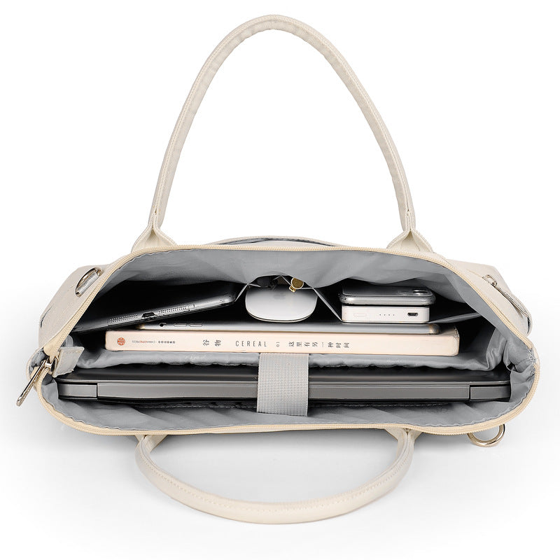 Sarah Express Business Laptop Briefcase with Zipper Closure