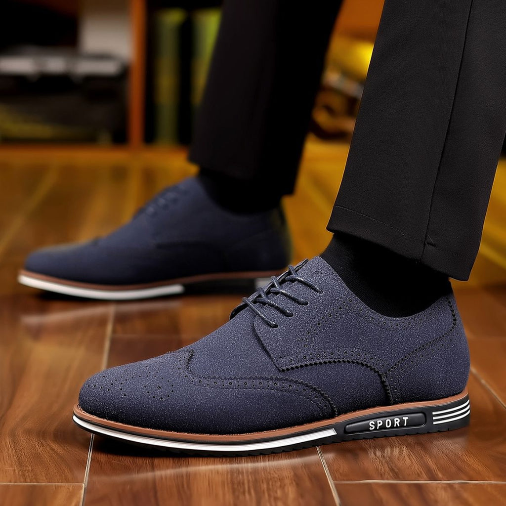 Sarah Express Men's Casual Suede Low-Top Shoes