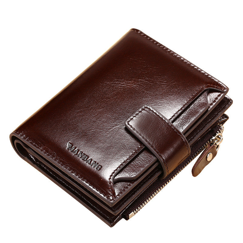 Sarah Express Leather Vertical Bi-Fold Wallet