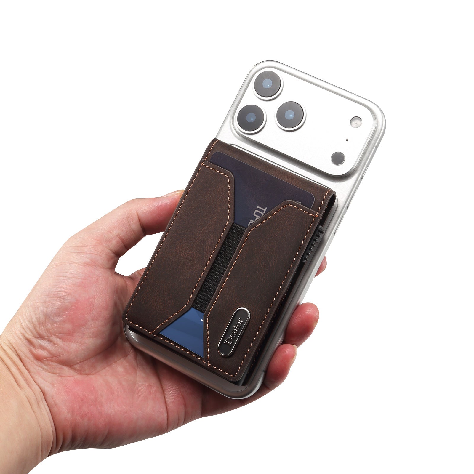 Sarah Express Automatic Pop-Up RFID Leather Card Wallet