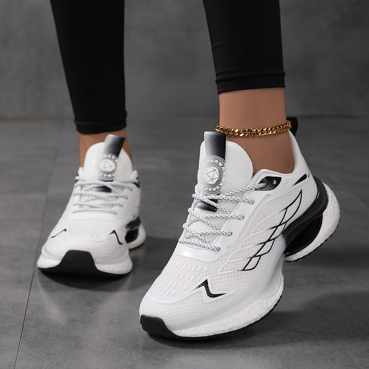 Sarah Express Lightweight Mesh Shock-Absorbing Athletic Sneakers