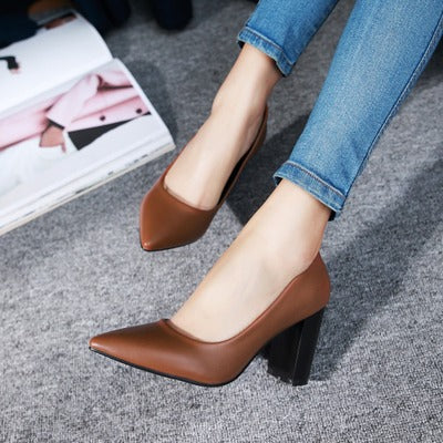 Sarah Express Classic Pointed Toe High Heel Pumps