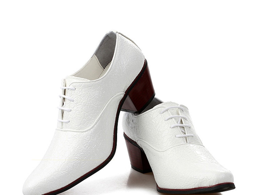 Sarah Express Men's Pointed Toe Textured Dress Shoes
