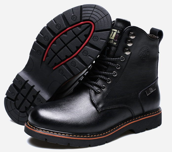 Sarah Express Men's Casual Martin Lace-Up Boots