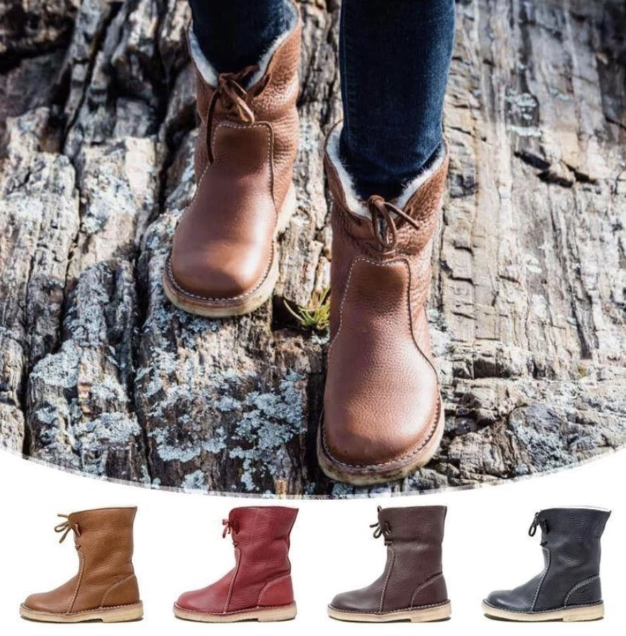 Sarah Express Women's Plush Lined Winter Snow Boots