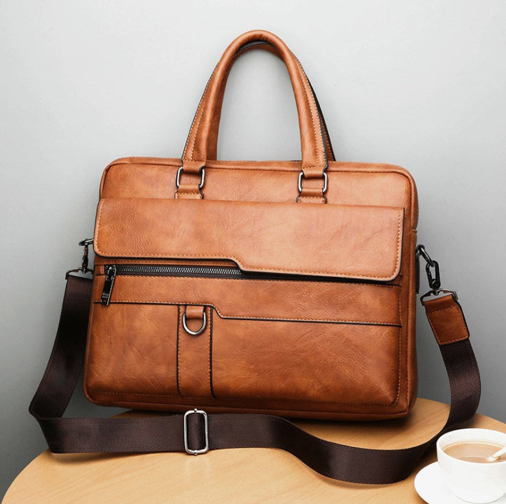 Sarah Express Casual Men's Structured Shoulder Bag Khaki