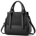 Sarah Express Structured Fashion Handbag with Shoulder Strap Black