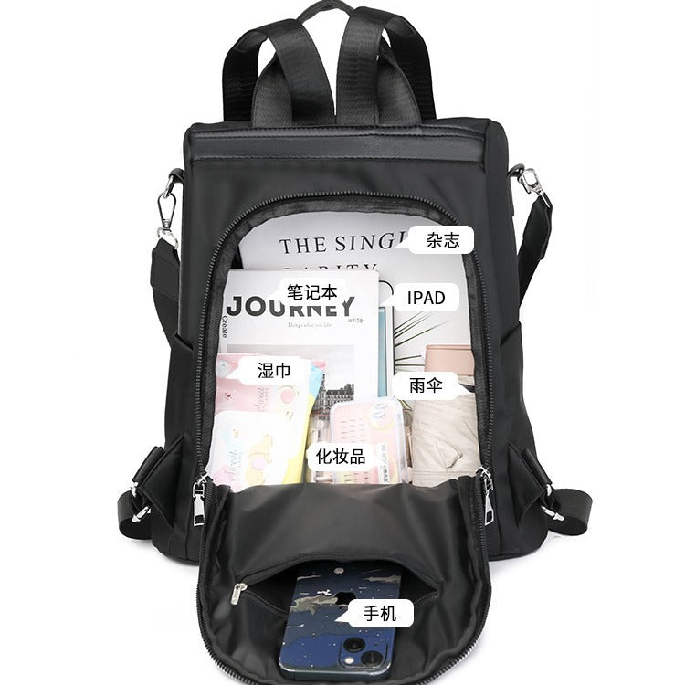 Sarah Express Lightweight Nylon Multi-Pocket Travel Backpack