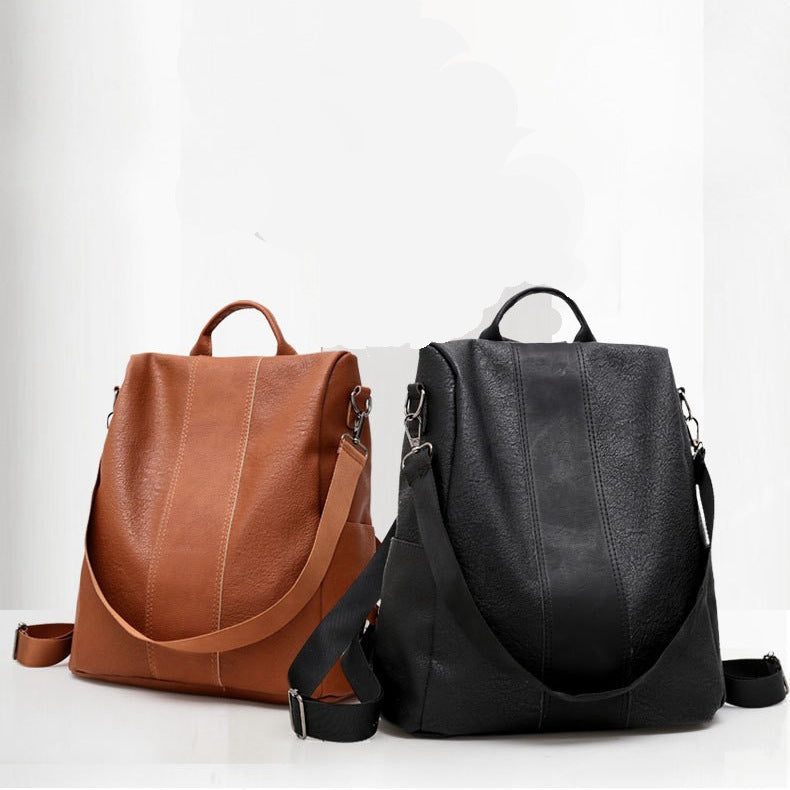 Sarah Express Solid Color Large Capacity Women's Backpack