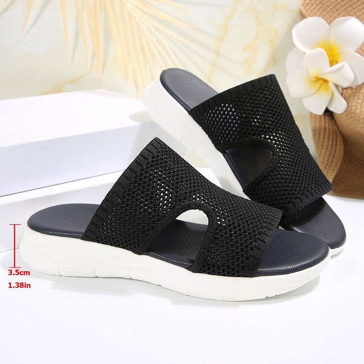 Sarah Express Cutout Wedge Mesh Breathable Casual Sandals
