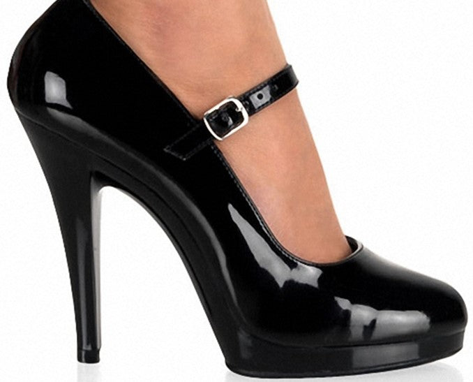 Sarah Express Cutout Platform Heels with Buckle Strap