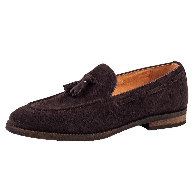 Sarah Express Men's Tassel Slip-on Microfiber Loafers