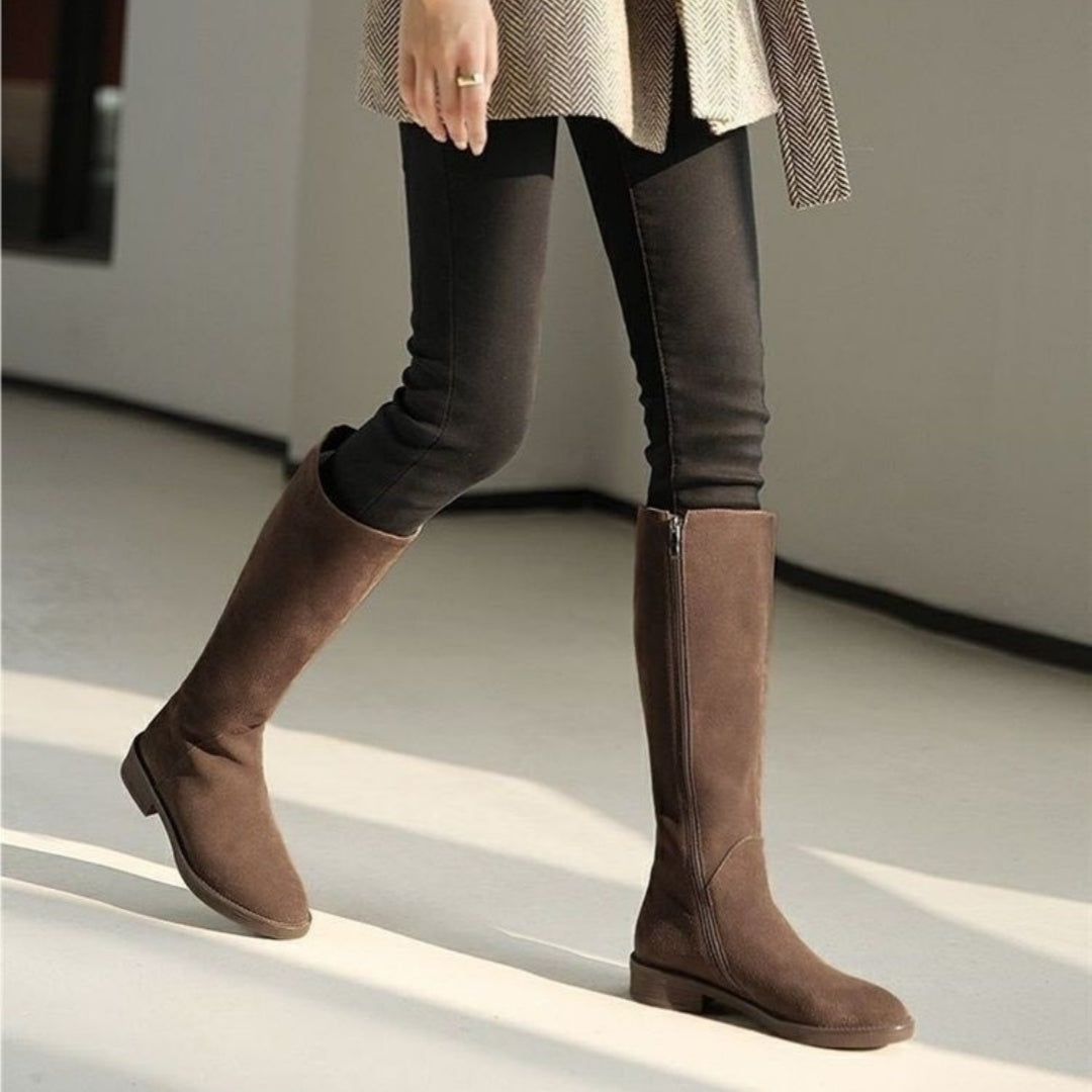 Sarah Express Over-the-Knee Suede Martin Boots