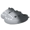 Sarah Express Waterproof Gradient Shark Cotton Slippers Grey black