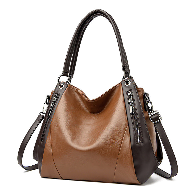 Sarah Express Urban Minimalist Soft Leather Tote Bag