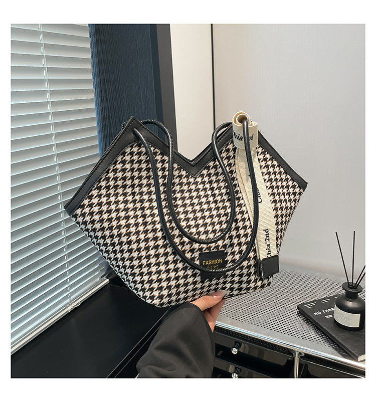 Sarah Express Patchwork PU Leather Crossbody Shoulder Bag Black
