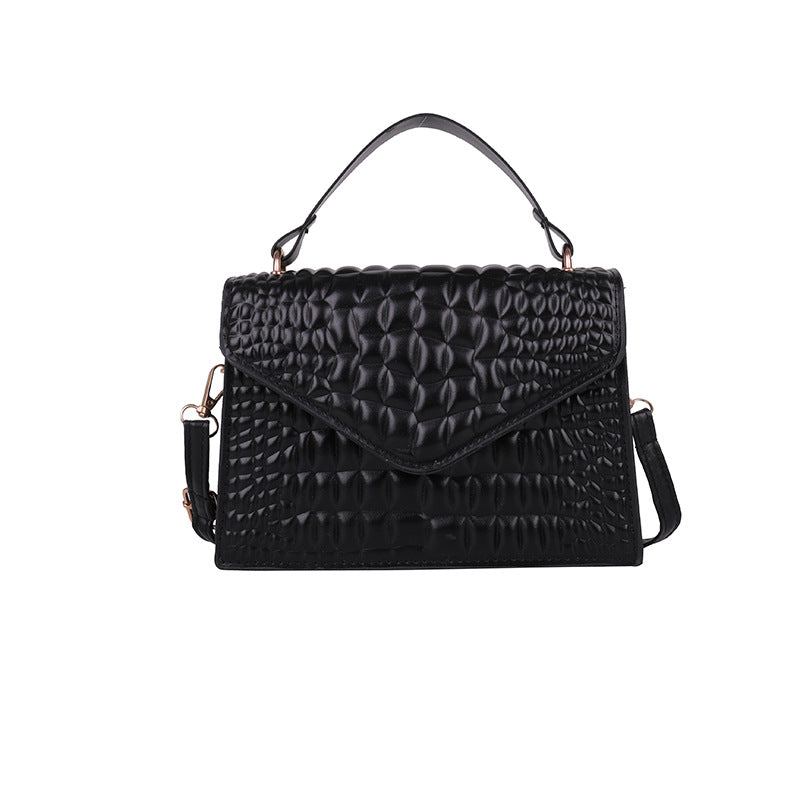 Sarah Express Crocodile Pattern Clamshell Crossbody Handbag