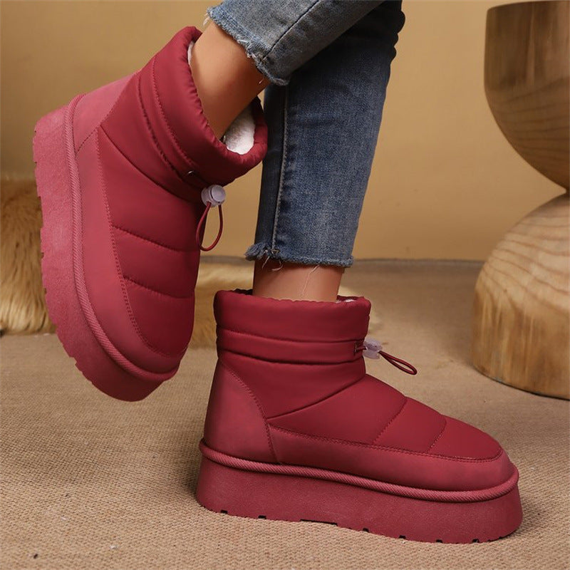 Sarah Express Fleece Lined Slip On Short Boots