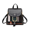 Sarah Express Grid Pattern Women Travel Backpack Black