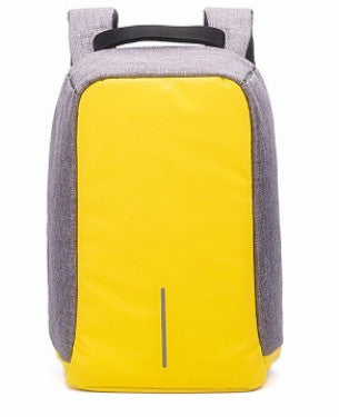 Sarah Express Multi-Functional Water Resistant USB Charging Backpack Yellow
