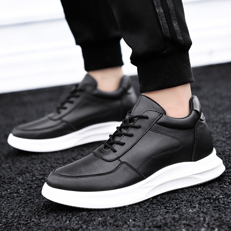Sarah Express Men's Height Increasing Casual Leather Flats
