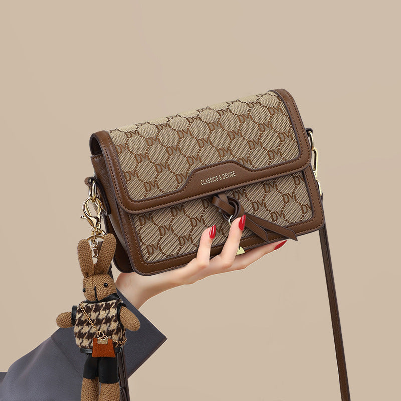 Sarah Express Retro Print Structured Crossbody Handbag